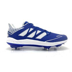 Adidas Mens Afterburner 7 Baseball Metal Cleats Royal Blue White FV9391 Size 13